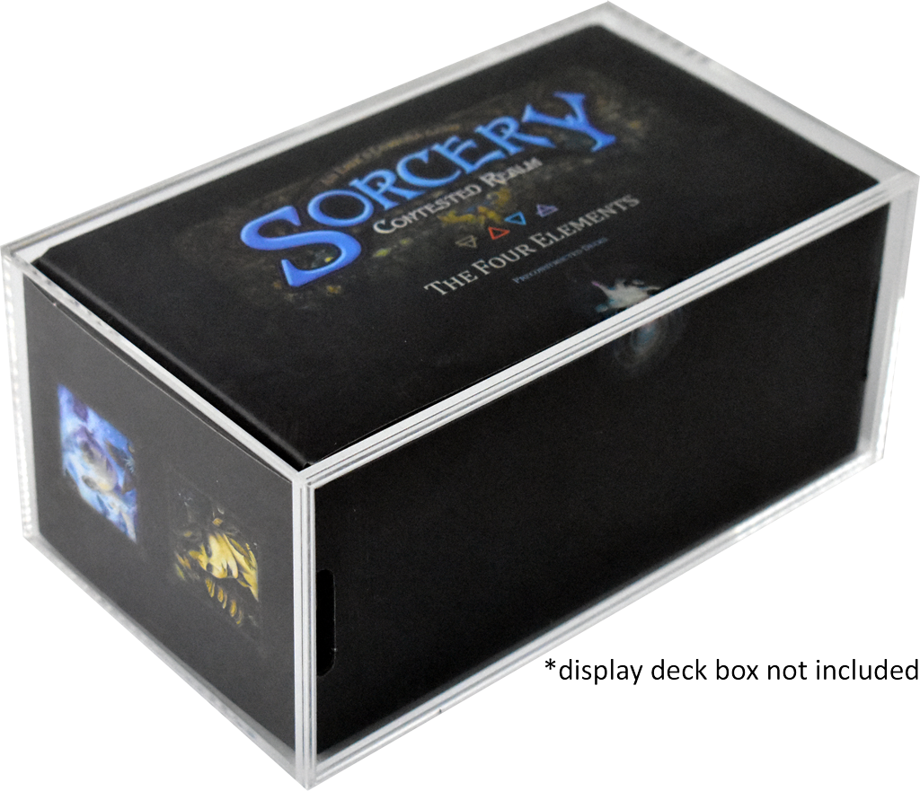 Sorcery: Contested Realm® True Fit Acrylic Case - Precon Deck Box Kit Sorcery: Contested Realm® True Fit Acrylic Case - Precon Deck Box Kit