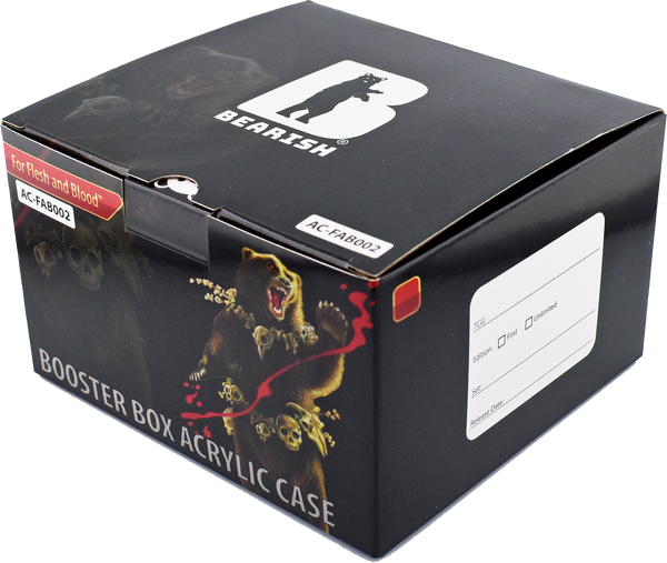 Bearish Sliding Pane Acrylic Case - Standalone Set (Made In Belgium, Foil Packs) (AC-FAB002SP)