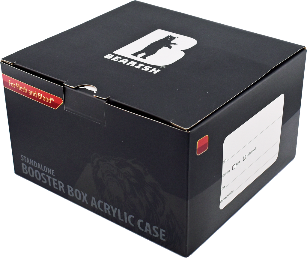 Bearish Sliding Pane Acrylic Case - Standalone Set (Made In Belgium, Paper Packs) (AC-FAB011SP)