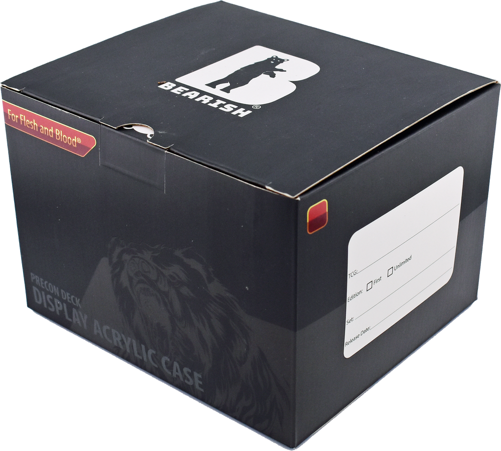 Bearish Sliding Pane Acrylic Case - Alpha Hero Deck Display (AC-FAB013SP)