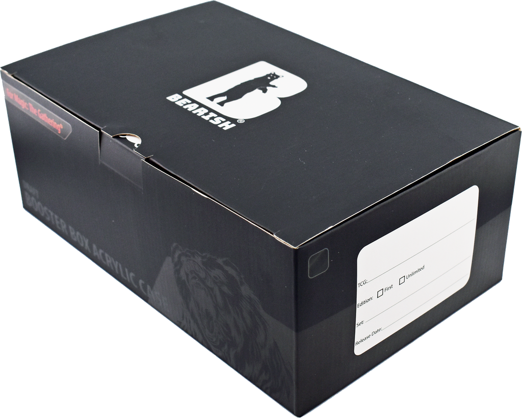 Bearish Sliding Pane Acrylic Case - Fits Modern Draft Booster Boxes (AC-MTG001SP)