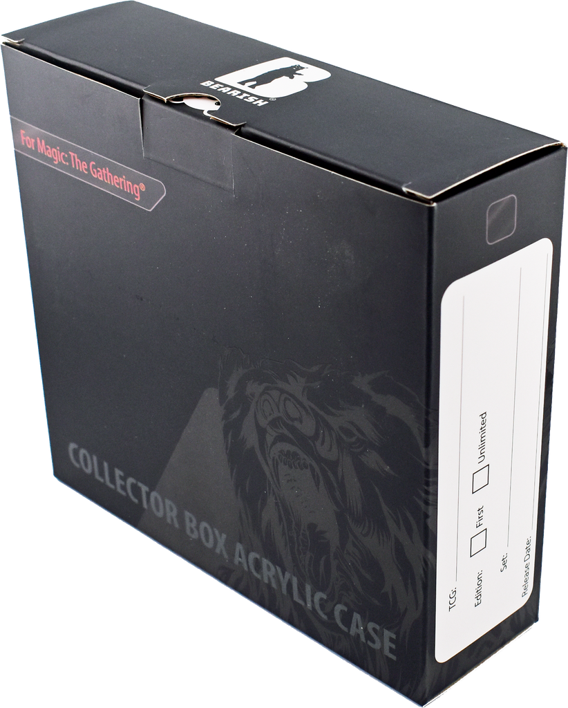 Bearish Sliding Pane Acrylic Case - Fits Collector Booster Boxes (AC-MTG002SP)