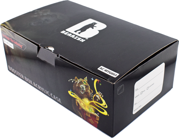 Bearish Sliding Pane Acrylic Case - Fits 36 Pack, Play Booster Boxes (AC-MTG003SP)