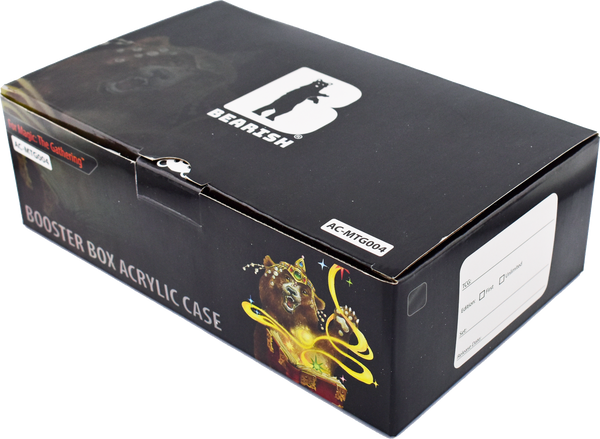 Bearish Sliding Pane Acrylic Case - Fits Set Booster Boxes (AC-MTG004SP)