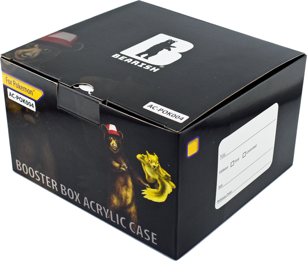 Bearish Sliding Pane Acrylic Case - Fits WOTC Era Booster Boxes (AC-POK004SP)