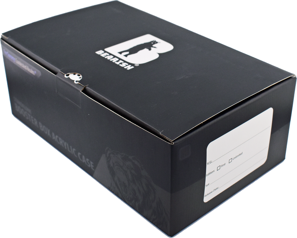 Bearish Sliding Pane Acrylic Case - Fits Alpha Booster Boxes (AC-SCR001SP)