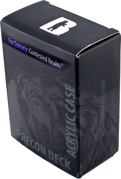 Bearish Sliding Pane Acrylic Case - Fits Individual Alpha & Beta Preconstructed Deck Boxes (AC-SCR003SP)