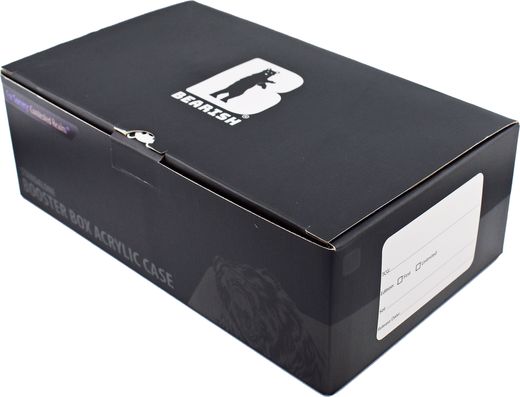 Bearish Sliding Pane Acrylic Case - Fits Beta Booster Boxes (AC-SCR004SP)