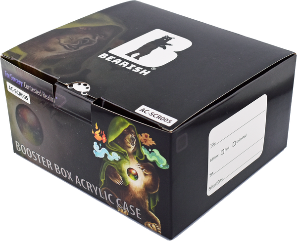 Bearish Sliding Pane Acrylic Case - Fits 24-Pack Booster Boxes (AC-SCR005SP)