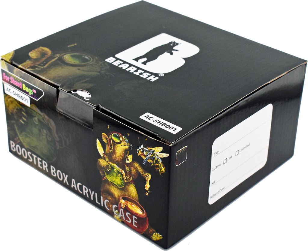 Bearish Lock Pane Acrylic Case – Booster Box (AC-SHB001)