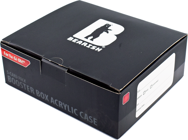 Bearish Sliding Pane Acrylic Case - Fits 5 Card, 36 Pack Booster Boxes (AC-YGO003SP)